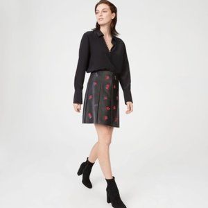 Club Monaco Edvard Faux Leather Mini Skirt, Size 4